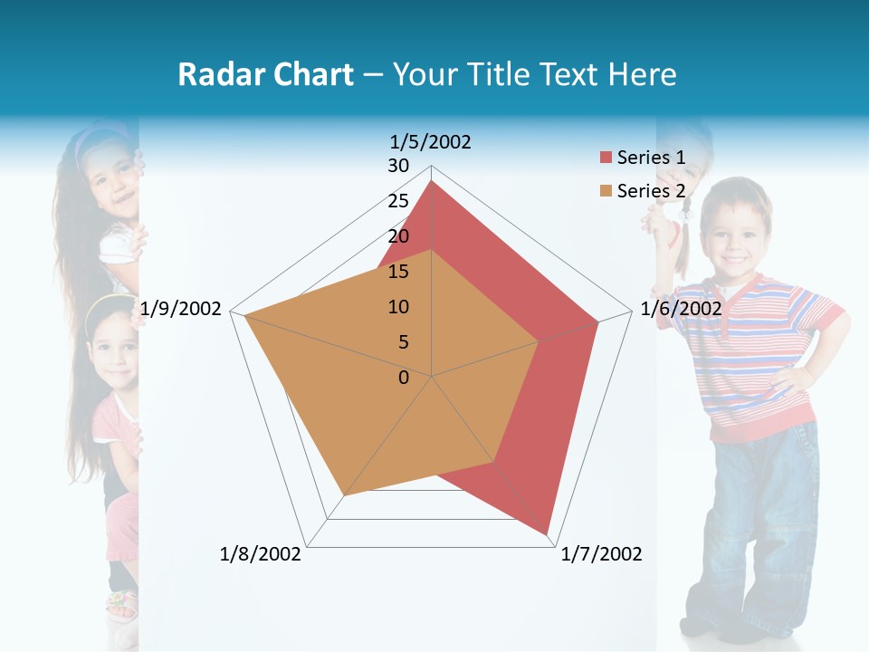 Attractive Child Message PowerPoint Template