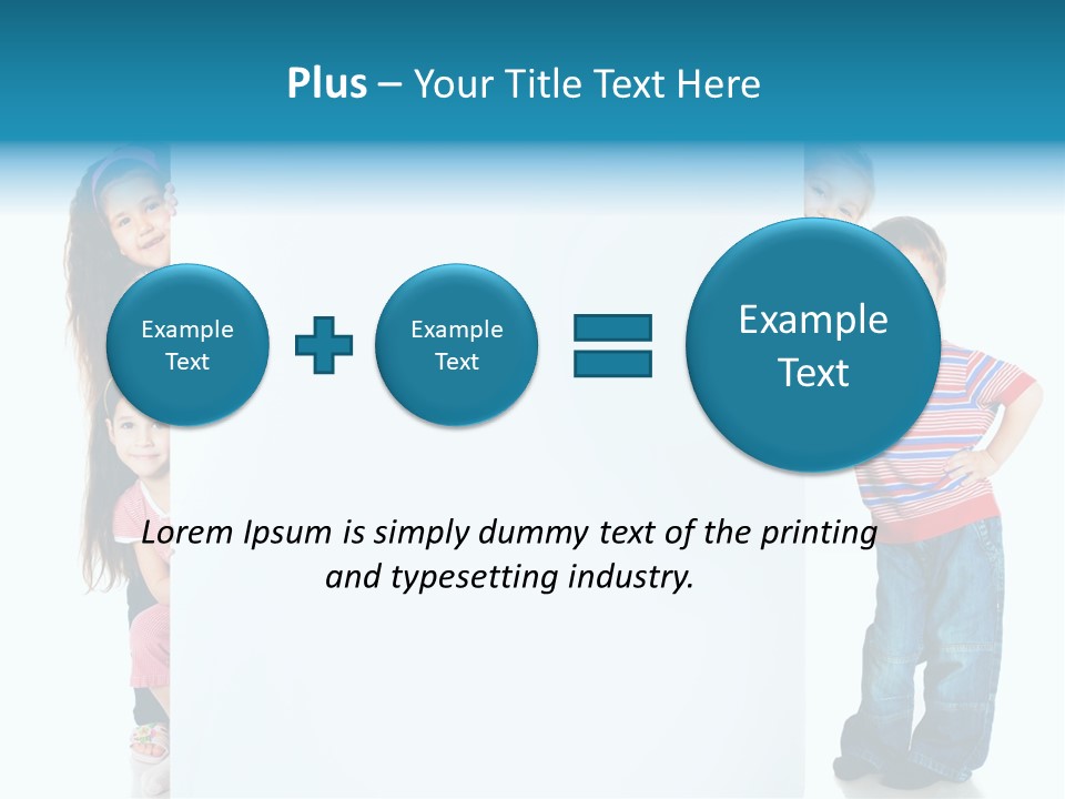 Attractive Child Message PowerPoint Template