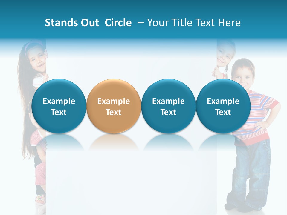Attractive Child Message PowerPoint Template