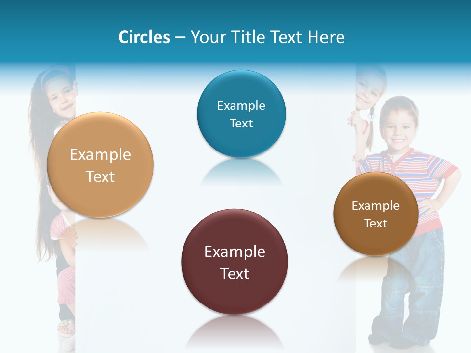Attractive Child Message PowerPoint Template