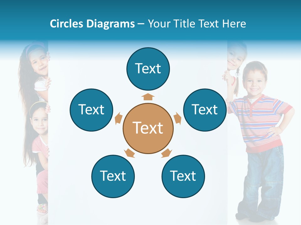 Attractive Child Message PowerPoint Template