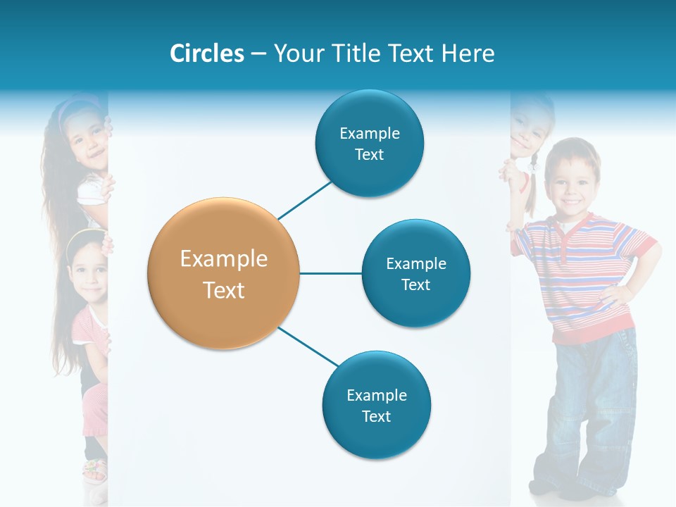 Attractive Child Message PowerPoint Template