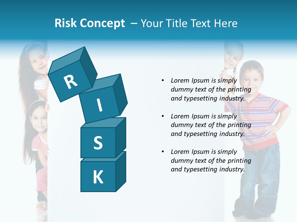 Attractive Child Message PowerPoint Template