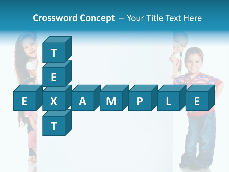 Attractive Child Message PowerPoint Template