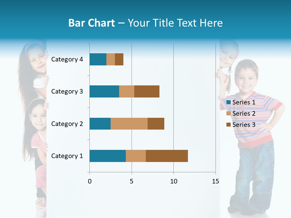 Attractive Child Message PowerPoint Template