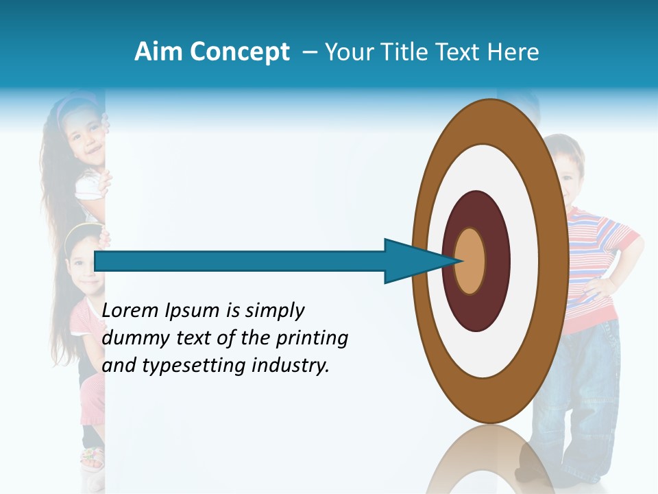 Attractive Child Message PowerPoint Template