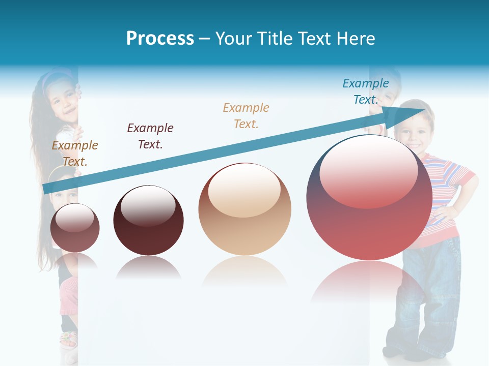 Attractive Child Message PowerPoint Template