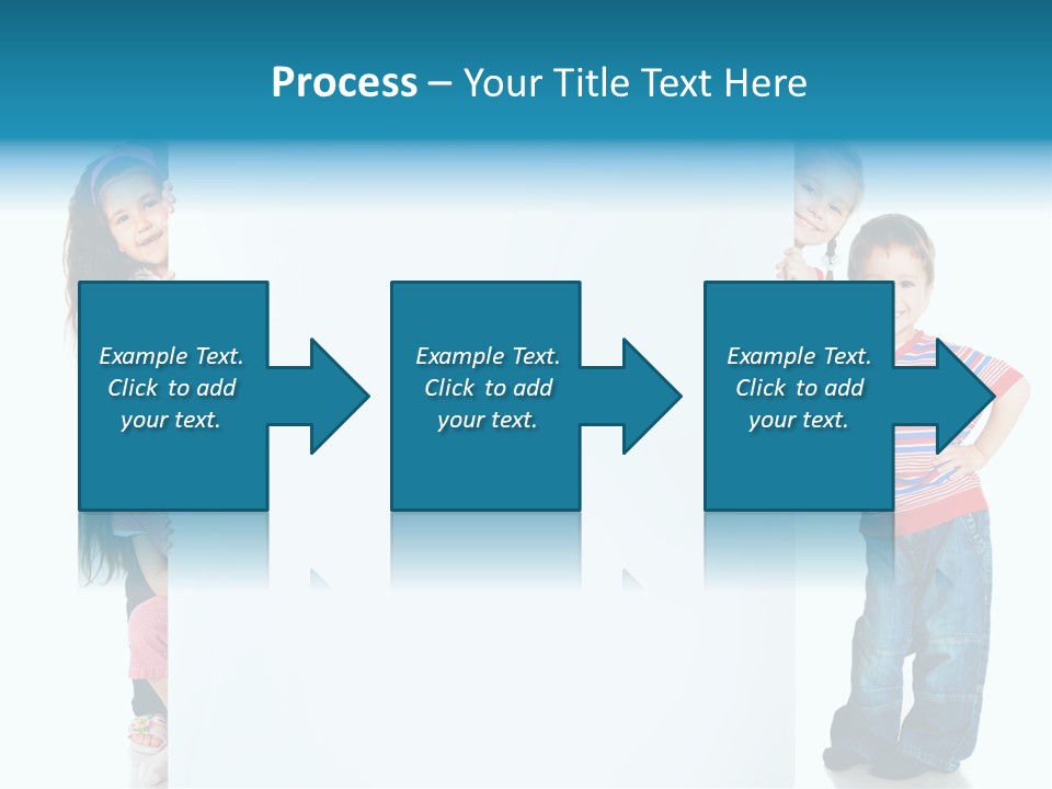 Attractive Child Message PowerPoint Template