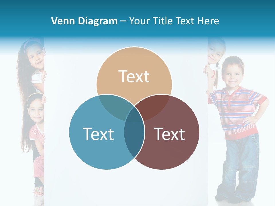 Attractive Child Message PowerPoint Template