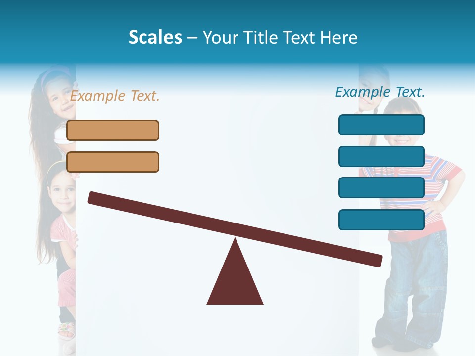 Attractive Child Message PowerPoint Template
