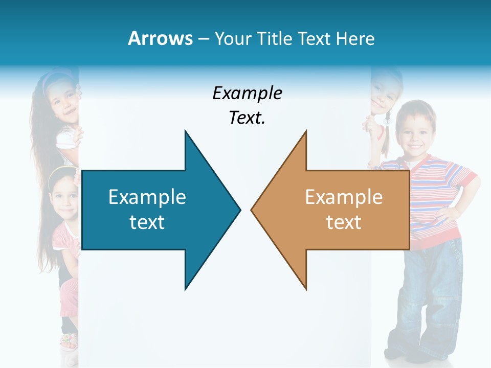 Attractive Child Message PowerPoint Template