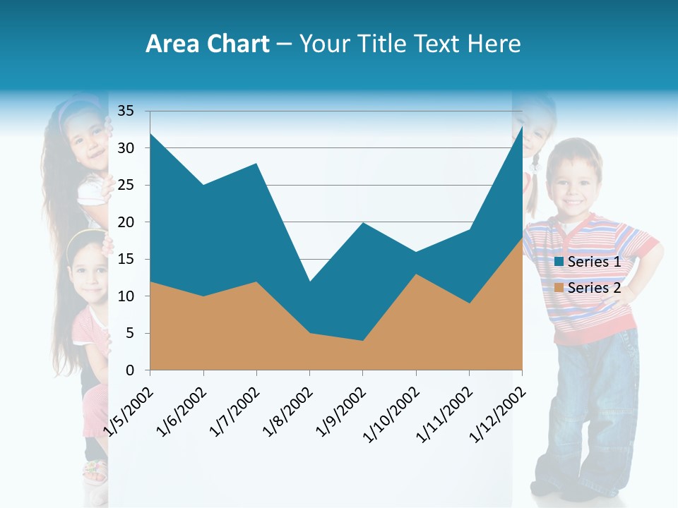 Attractive Child Message PowerPoint Template