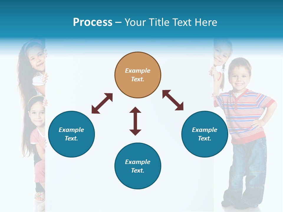 Attractive Child Message PowerPoint Template