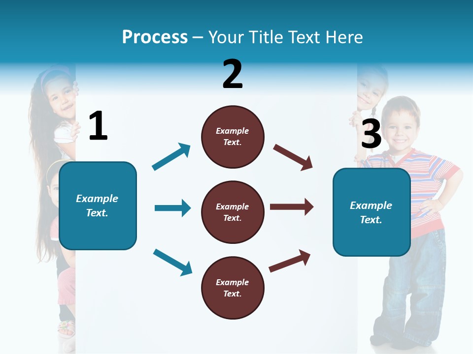 Attractive Child Message PowerPoint Template