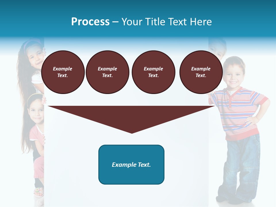 Attractive Child Message PowerPoint Template