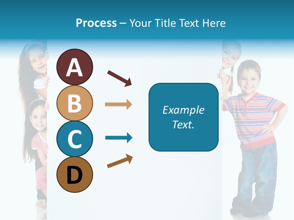 Attractive Child Message PowerPoint Template