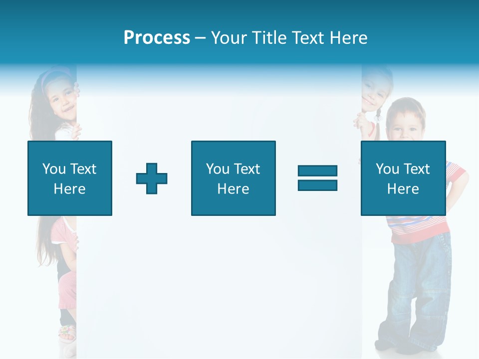 Attractive Child Message PowerPoint Template