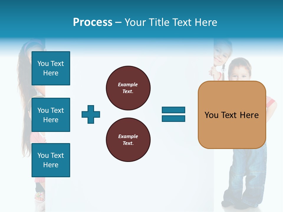 Attractive Child Message PowerPoint Template
