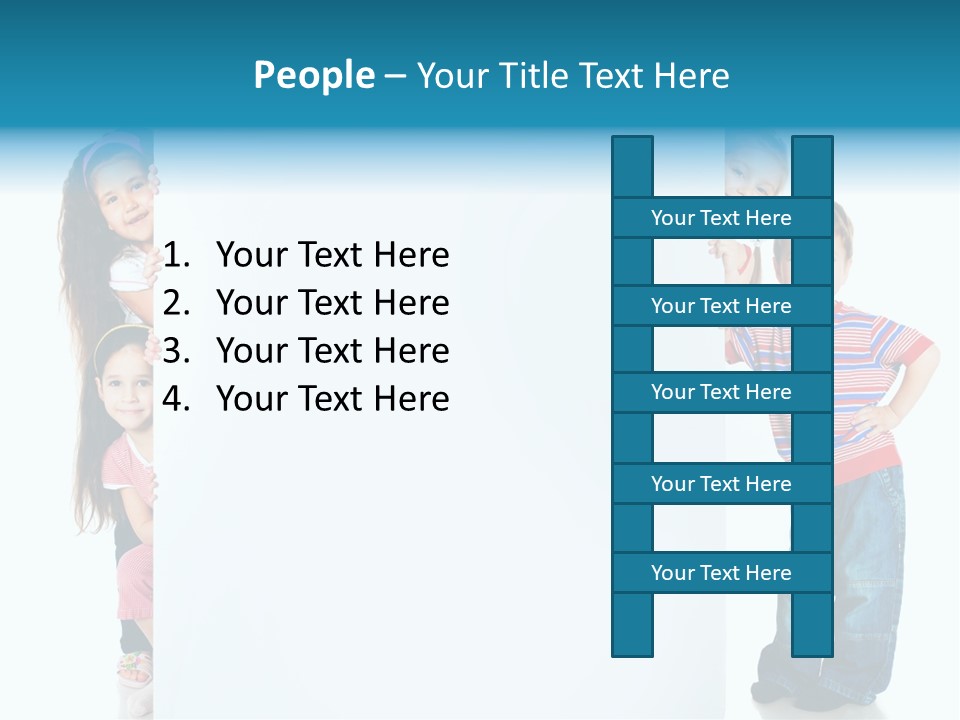 Attractive Child Message PowerPoint Template