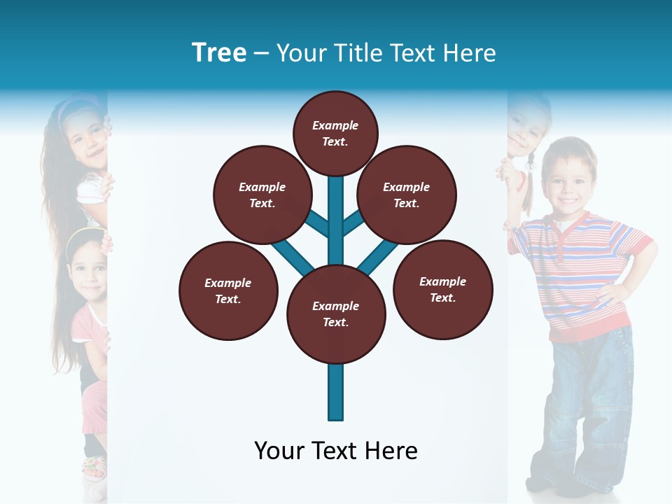 Attractive Child Message PowerPoint Template