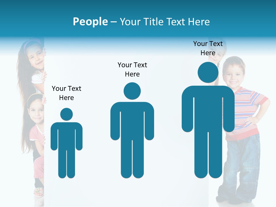 Attractive Child Message PowerPoint Template