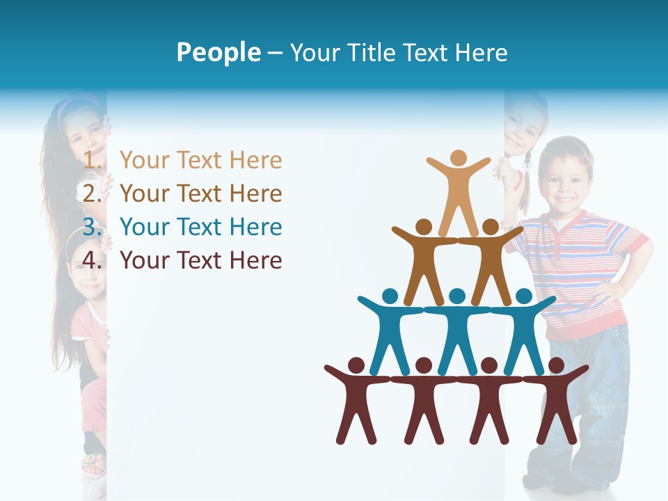 Attractive Child Message PowerPoint Template
