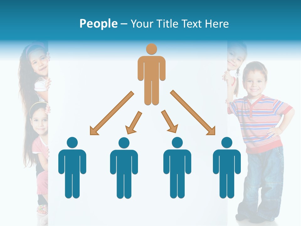 Attractive Child Message PowerPoint Template