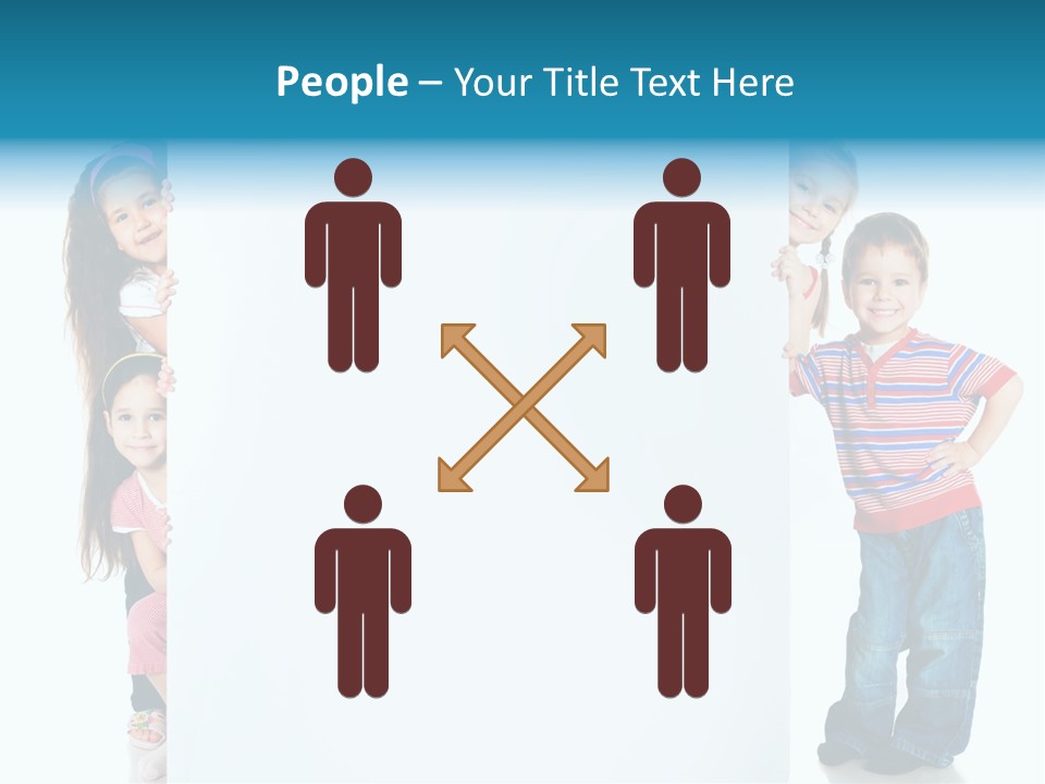 Attractive Child Message PowerPoint Template