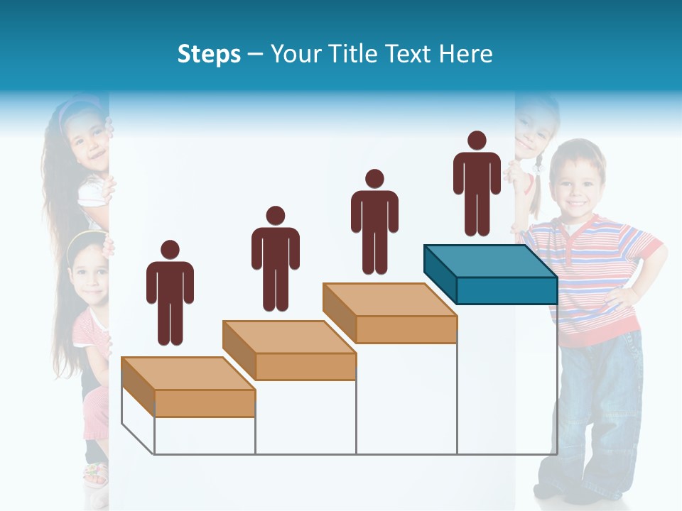 Attractive Child Message PowerPoint Template