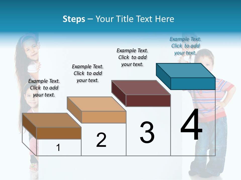 Attractive Child Message PowerPoint Template