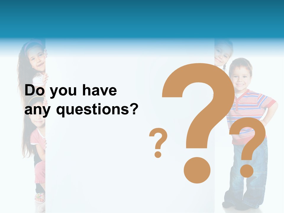 Attractive Child Message PowerPoint Template