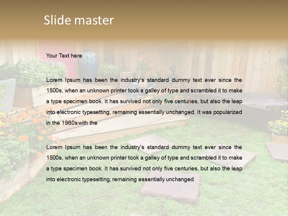 Park Summer Town PowerPoint Template