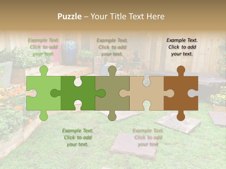 Park Summer Town PowerPoint Template