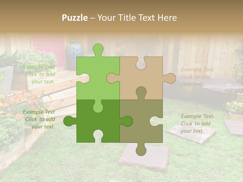 Park Summer Town PowerPoint Template