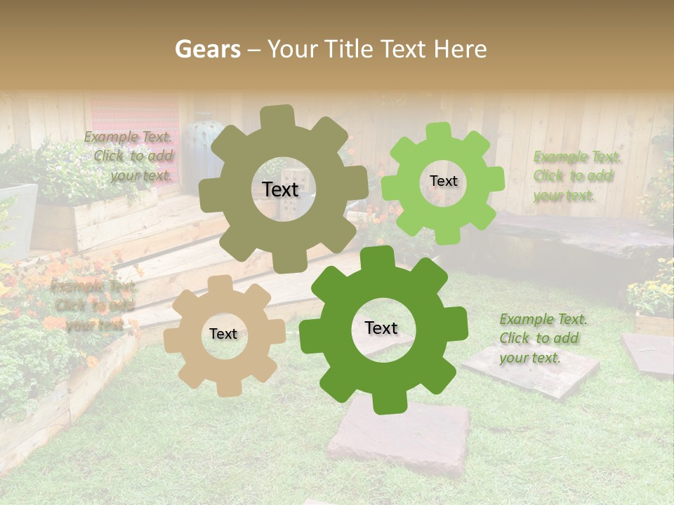 Park Summer Town PowerPoint Template