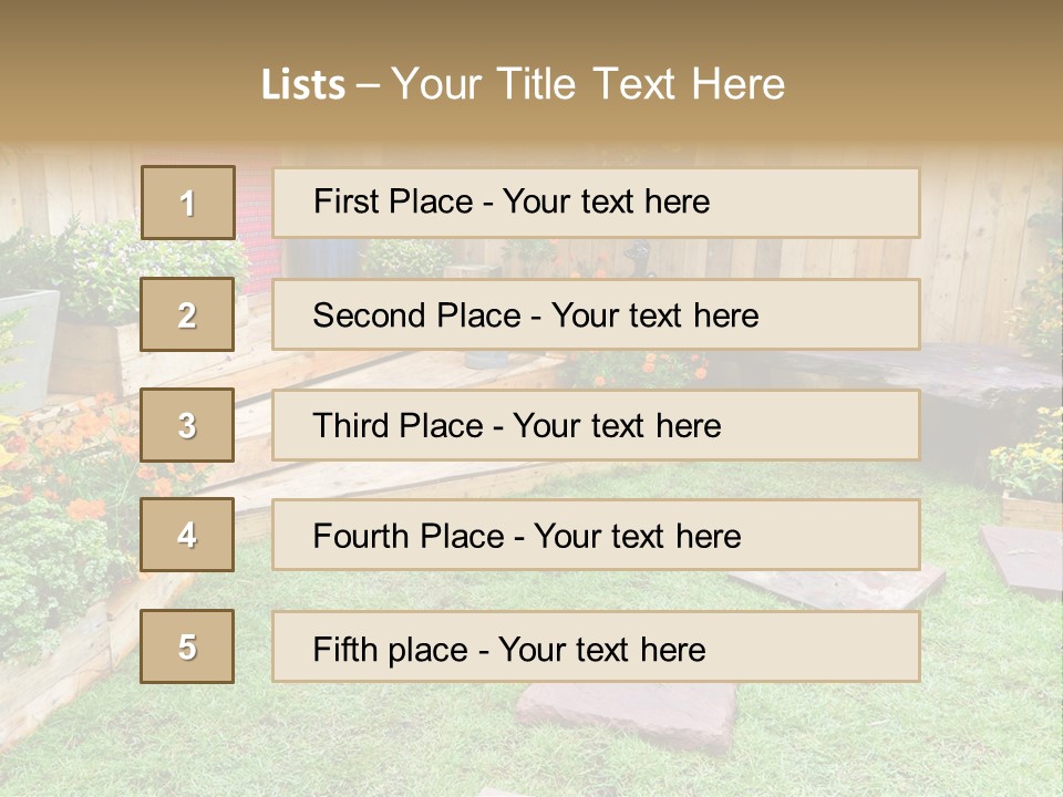 Park Summer Town PowerPoint Template