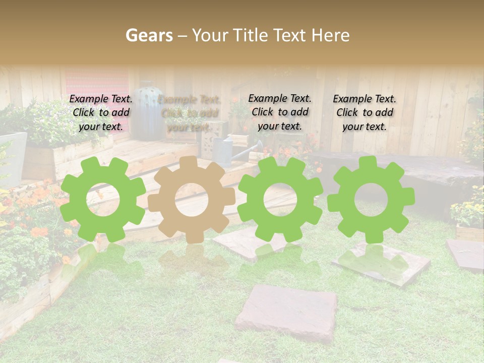 Park Summer Town PowerPoint Template