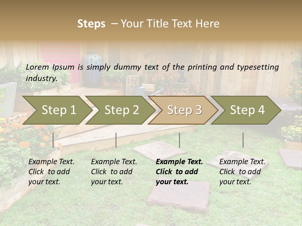 Park Summer Town PowerPoint Template