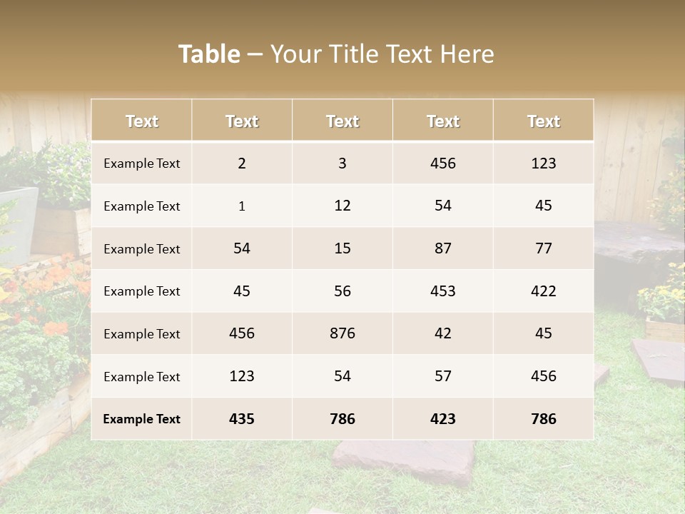Park Summer Town PowerPoint Template