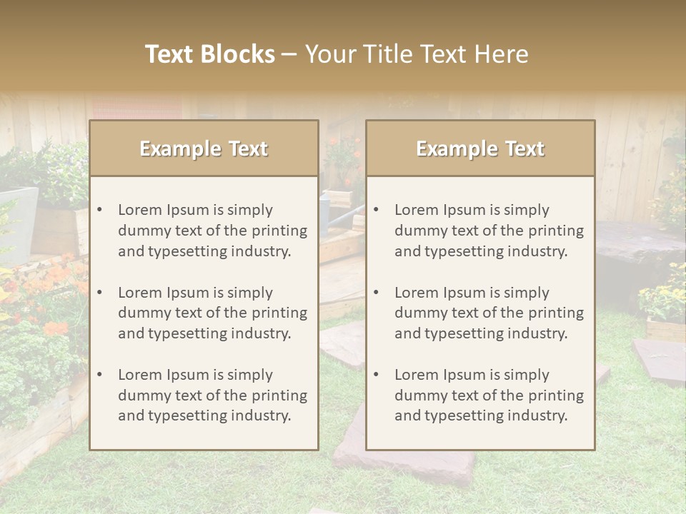 Park Summer Town PowerPoint Template