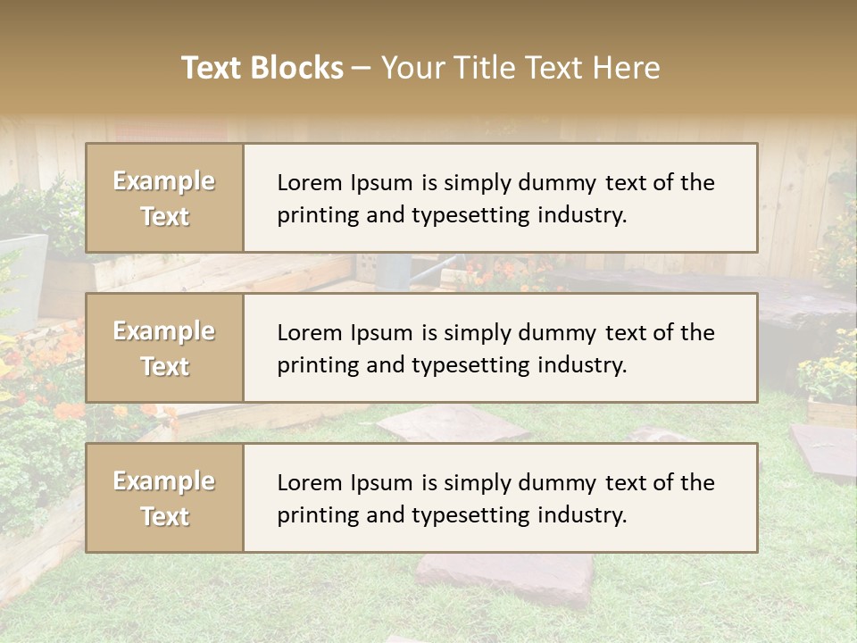 Park Summer Town PowerPoint Template