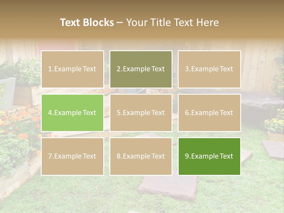 Park Summer Town PowerPoint Template