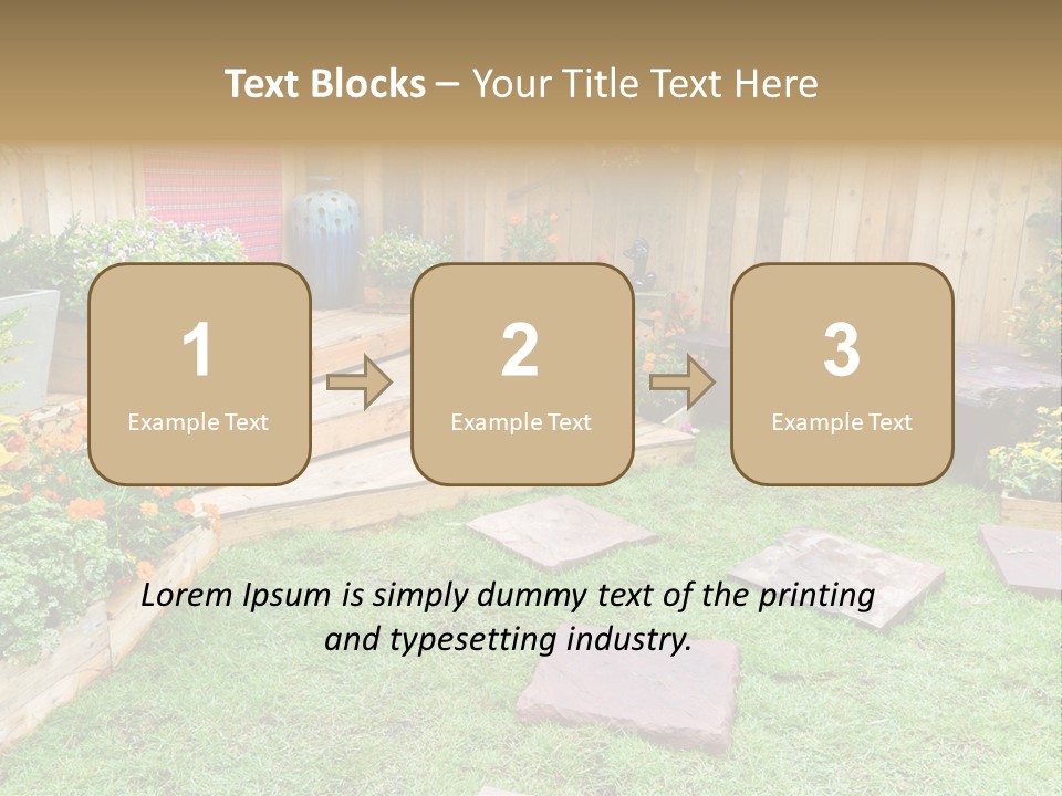 Park Summer Town PowerPoint Template