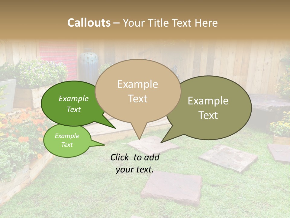 Park Summer Town PowerPoint Template