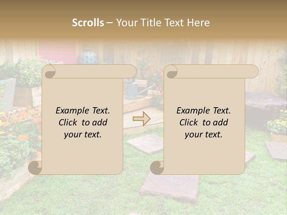 Park Summer Town PowerPoint Template