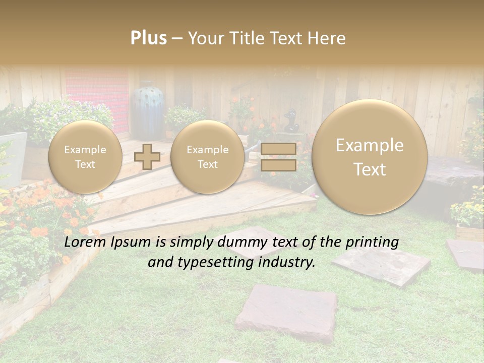 Park Summer Town PowerPoint Template