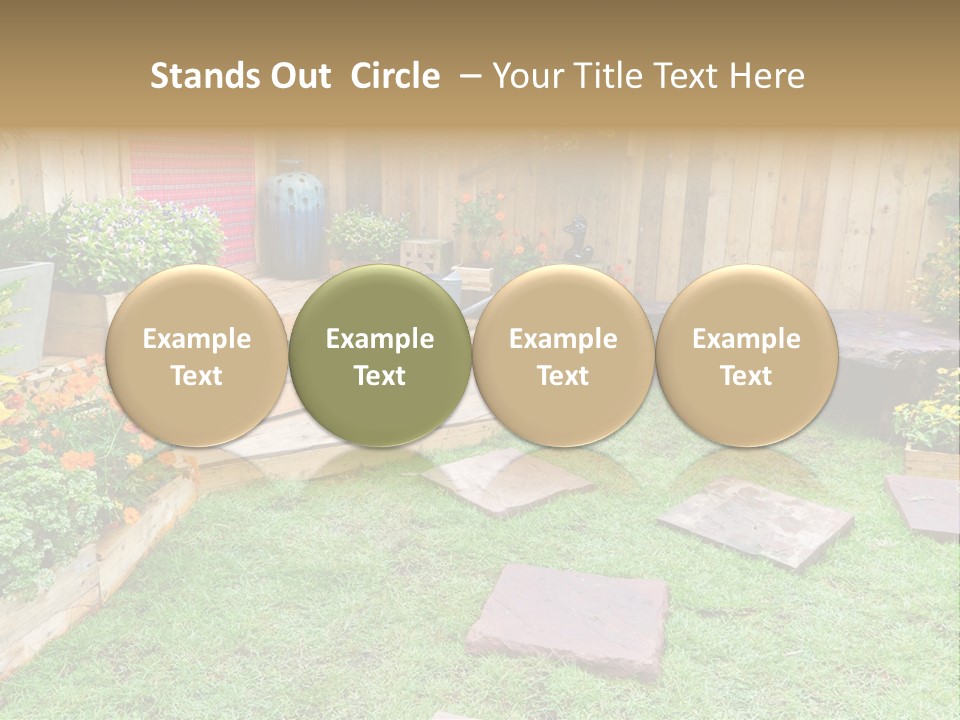 Park Summer Town PowerPoint Template