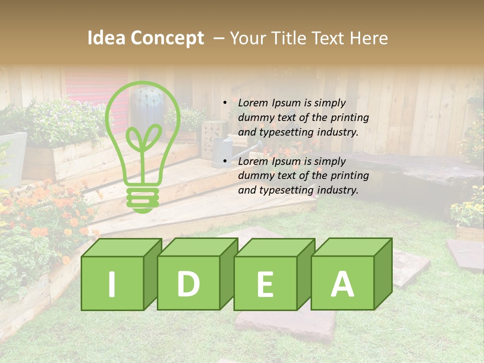 Park Summer Town PowerPoint Template