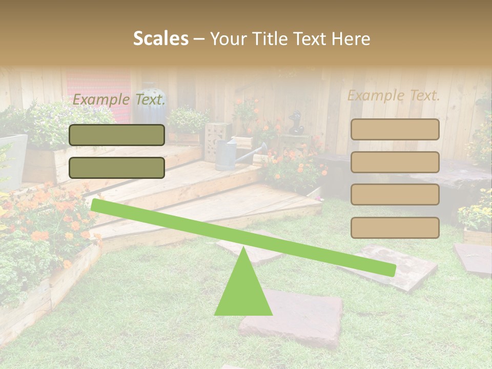 Park Summer Town PowerPoint Template