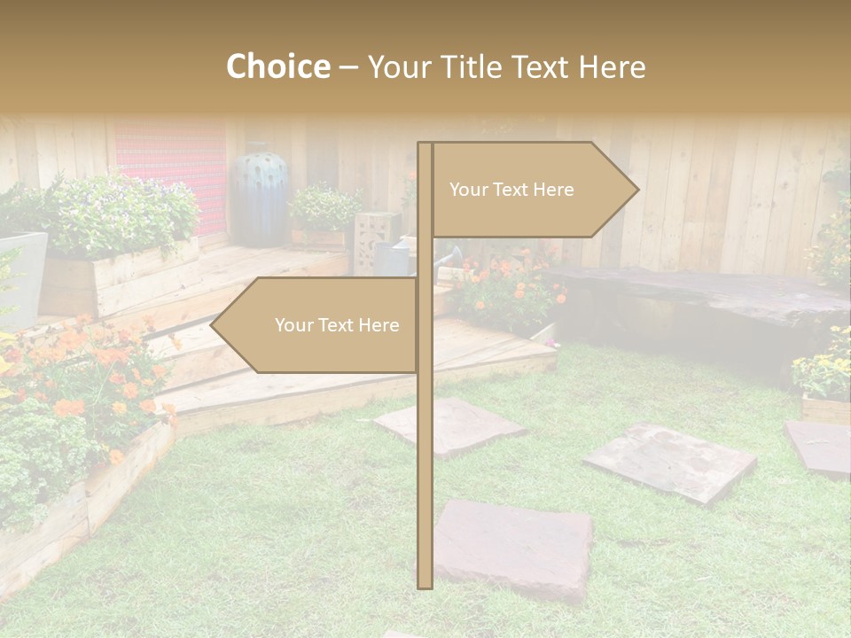 Park Summer Town PowerPoint Template